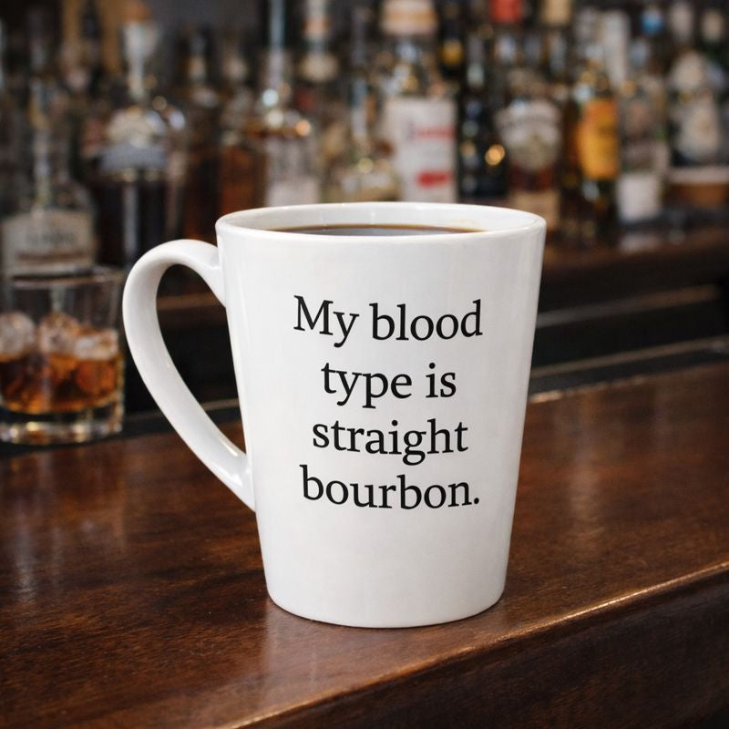 My Blood Type is Straight Bourbon Coffee Mug