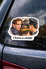 Baby on Board- I Have a Cat Child Titanic Waterproof Sticker