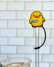 Silicone Straw Topper- Stabby Duck