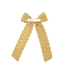 Dainty Bow Embroidered Girls Hair Clips- Choose Your Color