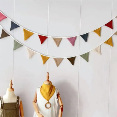 Cotton Bunting Banner for Playroom or Kids Bedroom