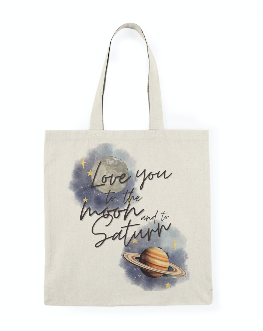 Taylor Swift Love You to the Moon and to Saturn Tote Bag