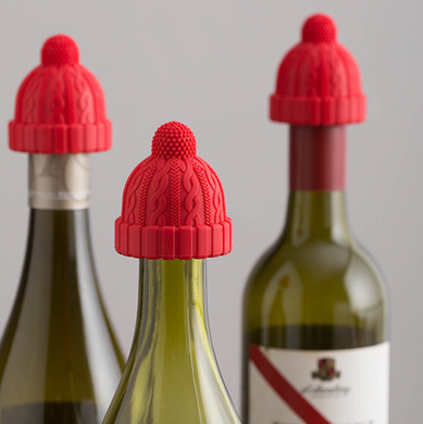 Winter Hat Silicone Wine Stopper