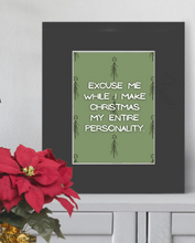 Christmas Matted Print- Elf on a Shelf Antihero- 5x7