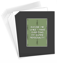 Christmas Matted Print- Elf on a Shelf Antihero- 5x7
