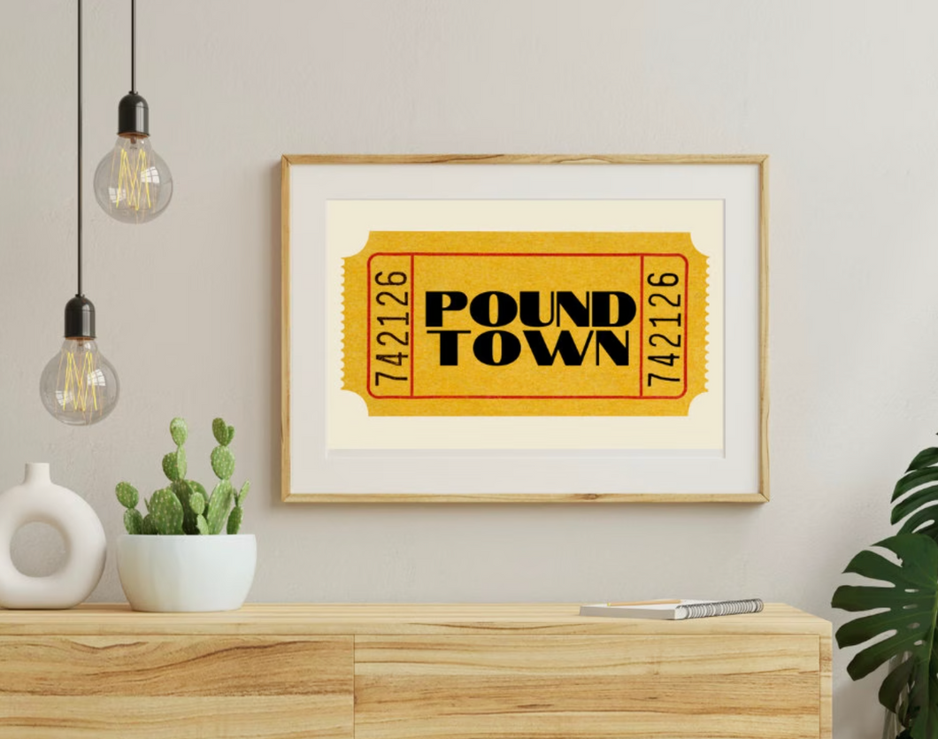 One Ticket to Pound Town Print 8x10 Buffalovely