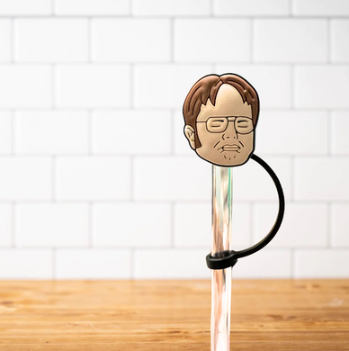 Silicone Straw Topper- The Office Dwight Schrute