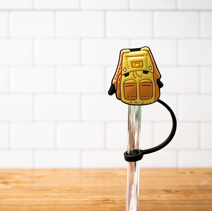 Buff Topper Silicone Straw Topper- School Backpack – Buffalovely
