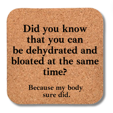 Cork Coaster- Dehydrated and Bloated