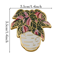 Pink Princess Philodendron Enamel Pin
