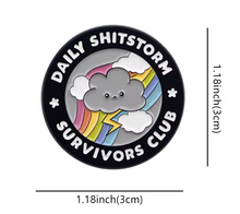 Daily Shitstorm Survivors Club Enamel Pin