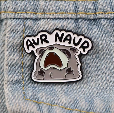 Aur Naur Raccoon Enamel Pin