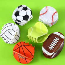 Play Ball Acetate Hair Clips- Choose Your Sport