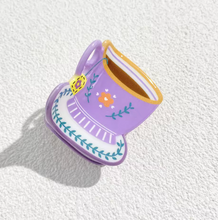 Teacup Acetate Hair Claw Clip- Choose Your Color