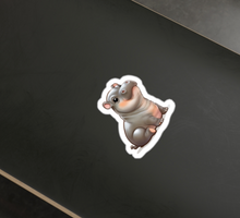 Cutest Baby Hippo Vinyl Sticker