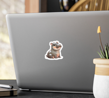 Cutest Baby Hippo Vinyl Sticker