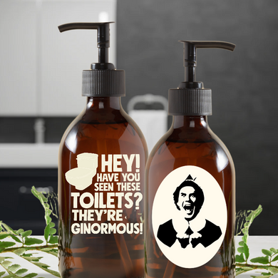 A Christmas Story Two Sided Soap Connoisseur Amber Glass Soap or Lotion Dispenser (Copy)