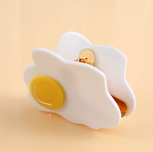 Fried Egg Acetate Hair Claw Clip