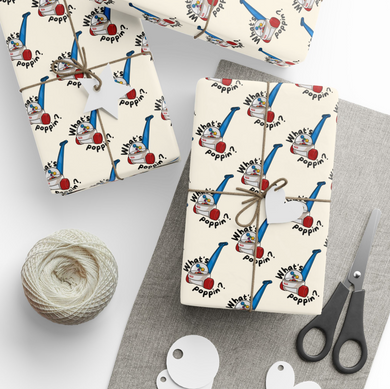 Wrapping Paper- What's Poppin