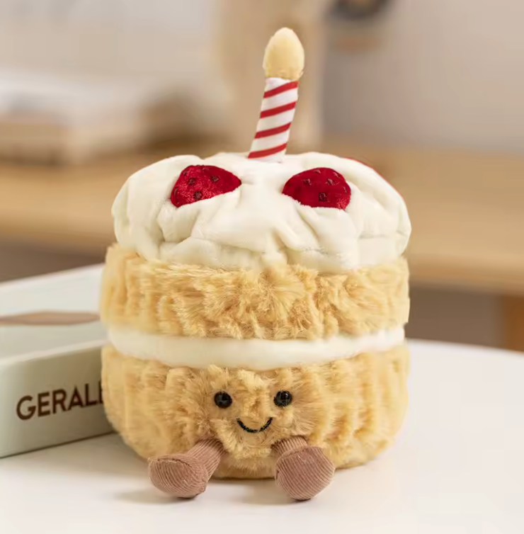 Cuddly Plush- Sprinkles the Birthday Cake
