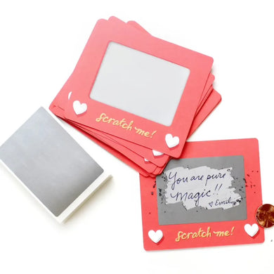 10pcs Scratch-off Cards Etch a Sketch Note Cards