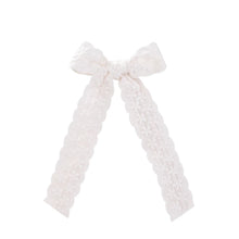 Dainty Bow Embroidered Girls Hair Clips- Choose Your Color