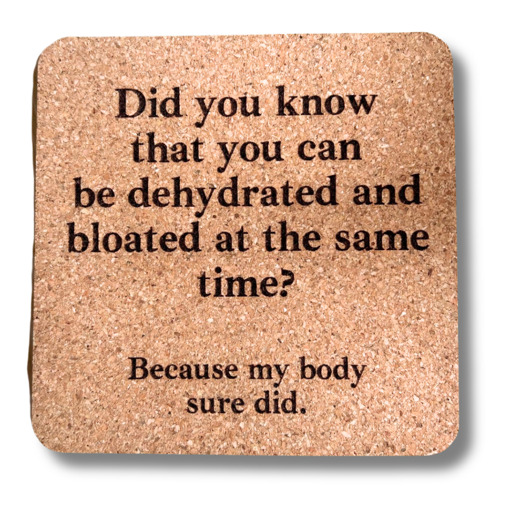 Cork Coaster- Dehydrated and Bloated