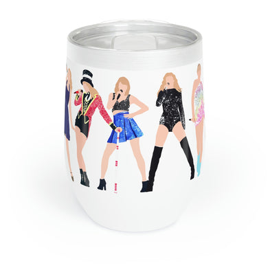 Taylor Swift Eras Printed Chill Wine Tumbler