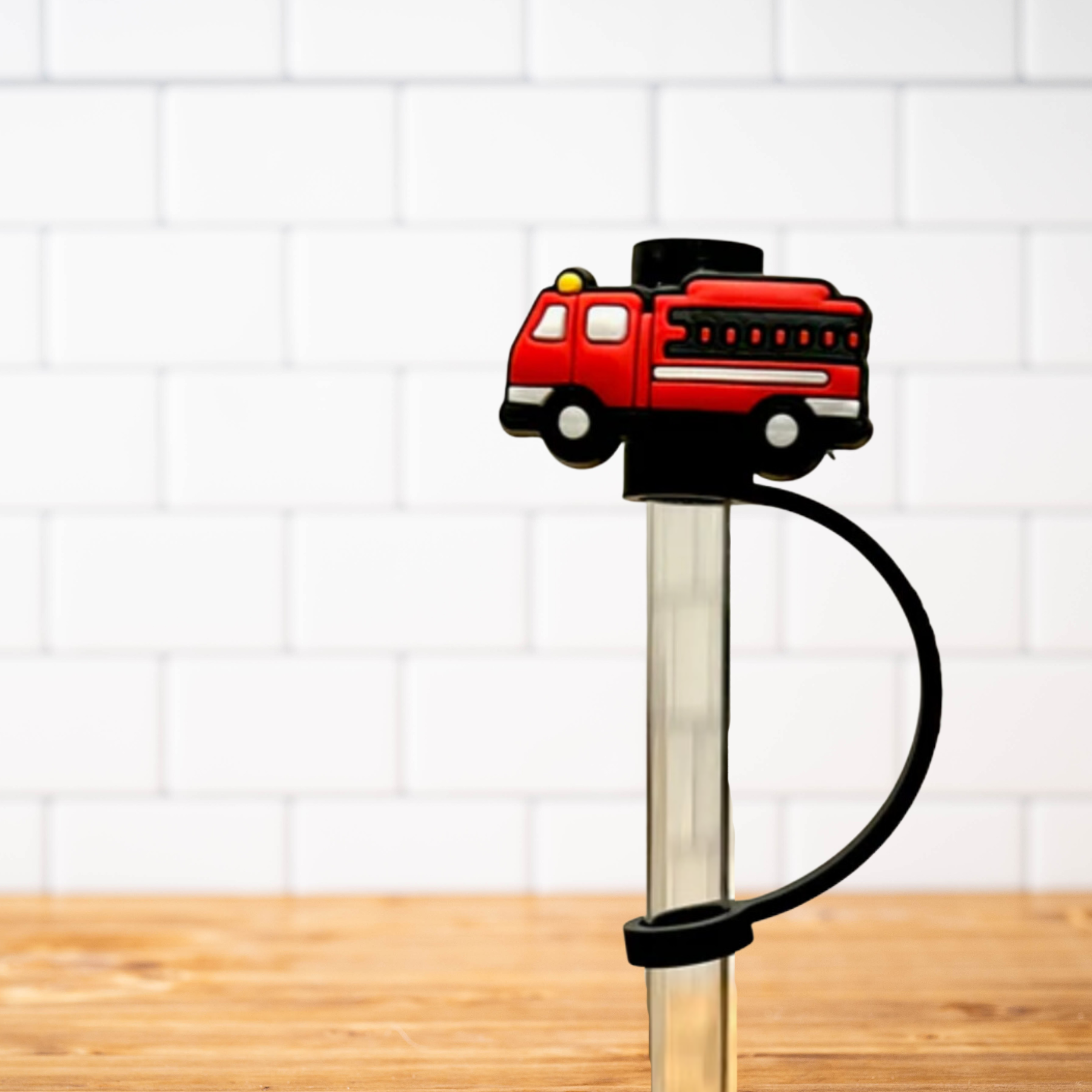 Buff Topper Silicone Straw Topper- Firetruck – Buffalovely