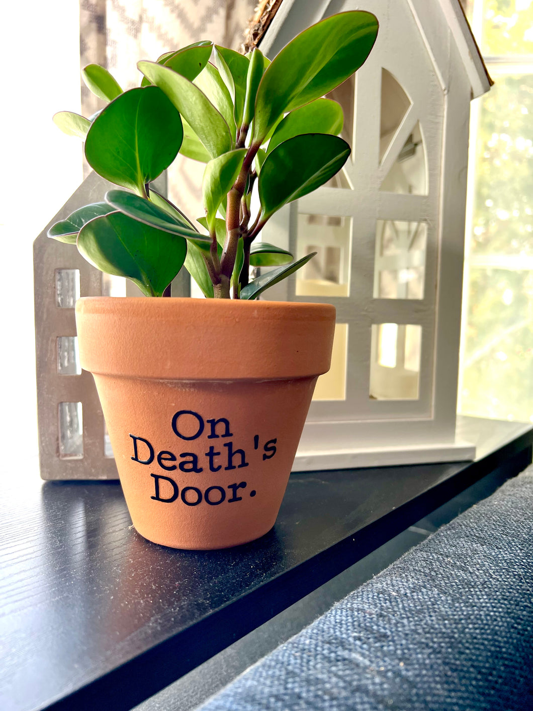 deaths door plant pot door On Death's Door Printed Terra Cotta Flower Pot – Buffalovely