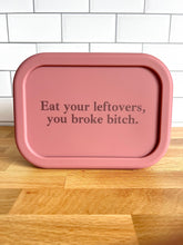Eat Your Leftovers Silicone Bento Box- Choose from Four Colors