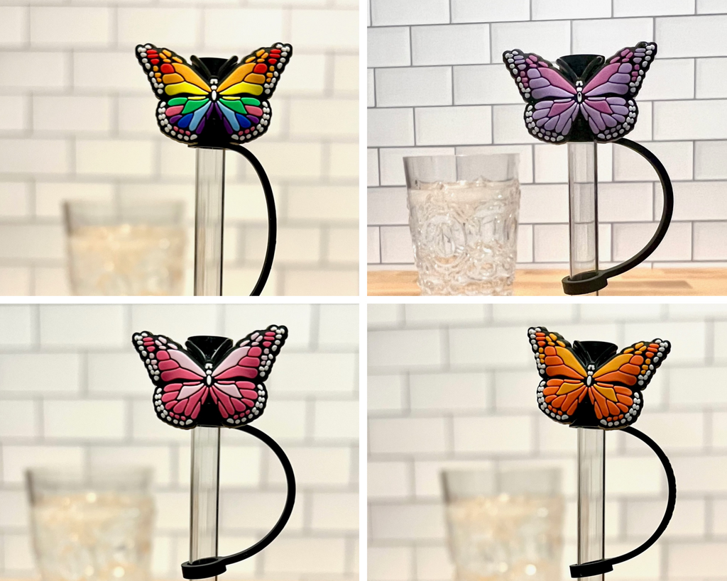 Buff Topper Silicone Straw Topper- Butterfly – Buffalovely