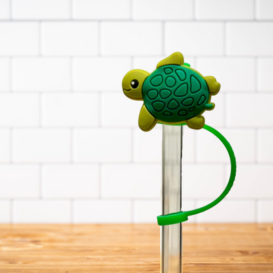 Silicone Straw Topper- Sea Turtle