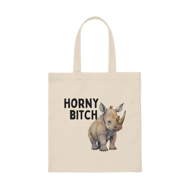 Horny Bitch Canvas Tote Bag