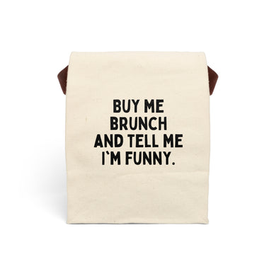 Buy Me Brunch Canvas Lunch Bag With Strap