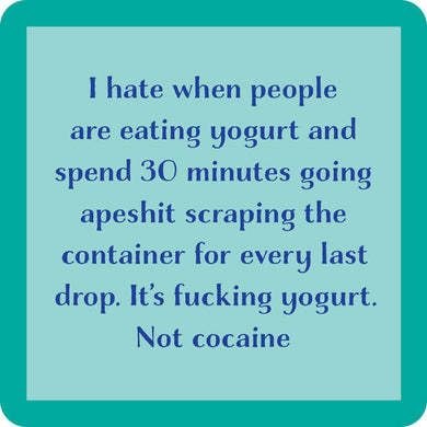 Eating Yogurt Coaster