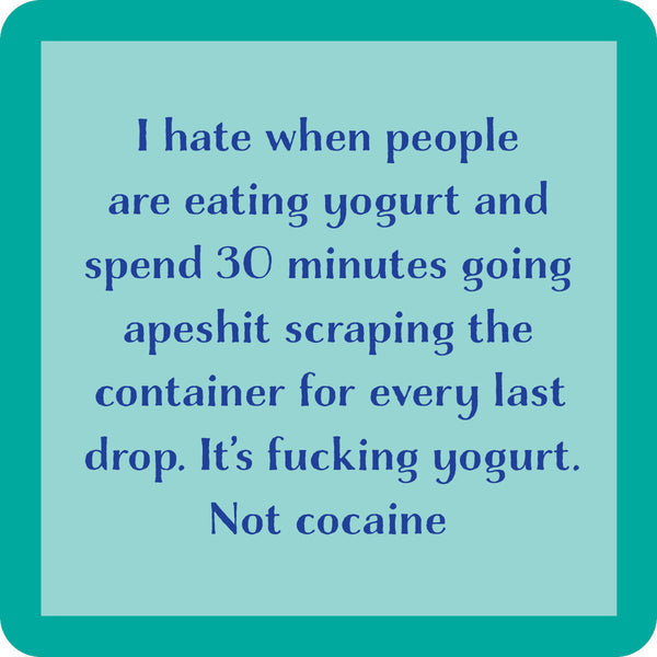 Eating Yogurt Coaster