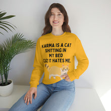 Karma is a Cat Unisex Crewneck Sweatshirt