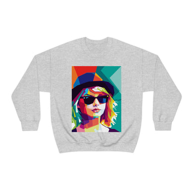 Taylor Swift Mosaic Portrait Unisex Crewneck Sweatshirt