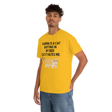 Karma is a Cat Unisex Heavy Cotton Tee