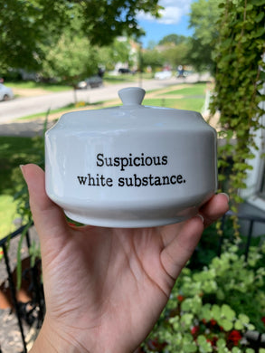 Suspicious White Substance Sugar Bowl