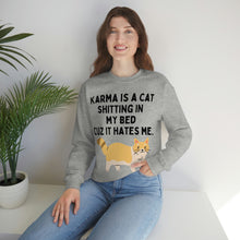 Karma is a Cat Unisex Crewneck Sweatshirt