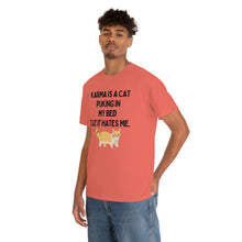 Karma is a Cat Unisex Heavy Cotton Tee