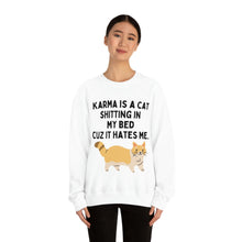 Karma is a Cat Unisex Crewneck Sweatshirt