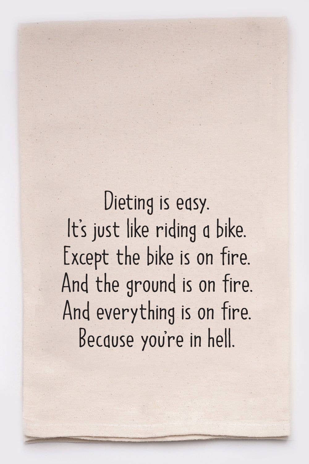 Dieting Is Easy Kitchen Tea Towel