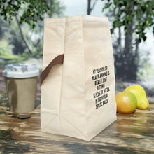 Meal Planning Canvas Lunch Bag With Strap