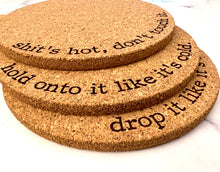 Drop It Like It’s Hot Cork Trivet