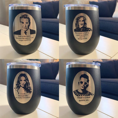 Schitt’s Creek Character Wine Tumblers
