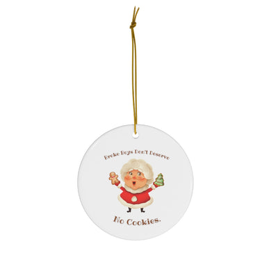 Broke Boys Don't Deserve No Cookies Porcelain Ornament