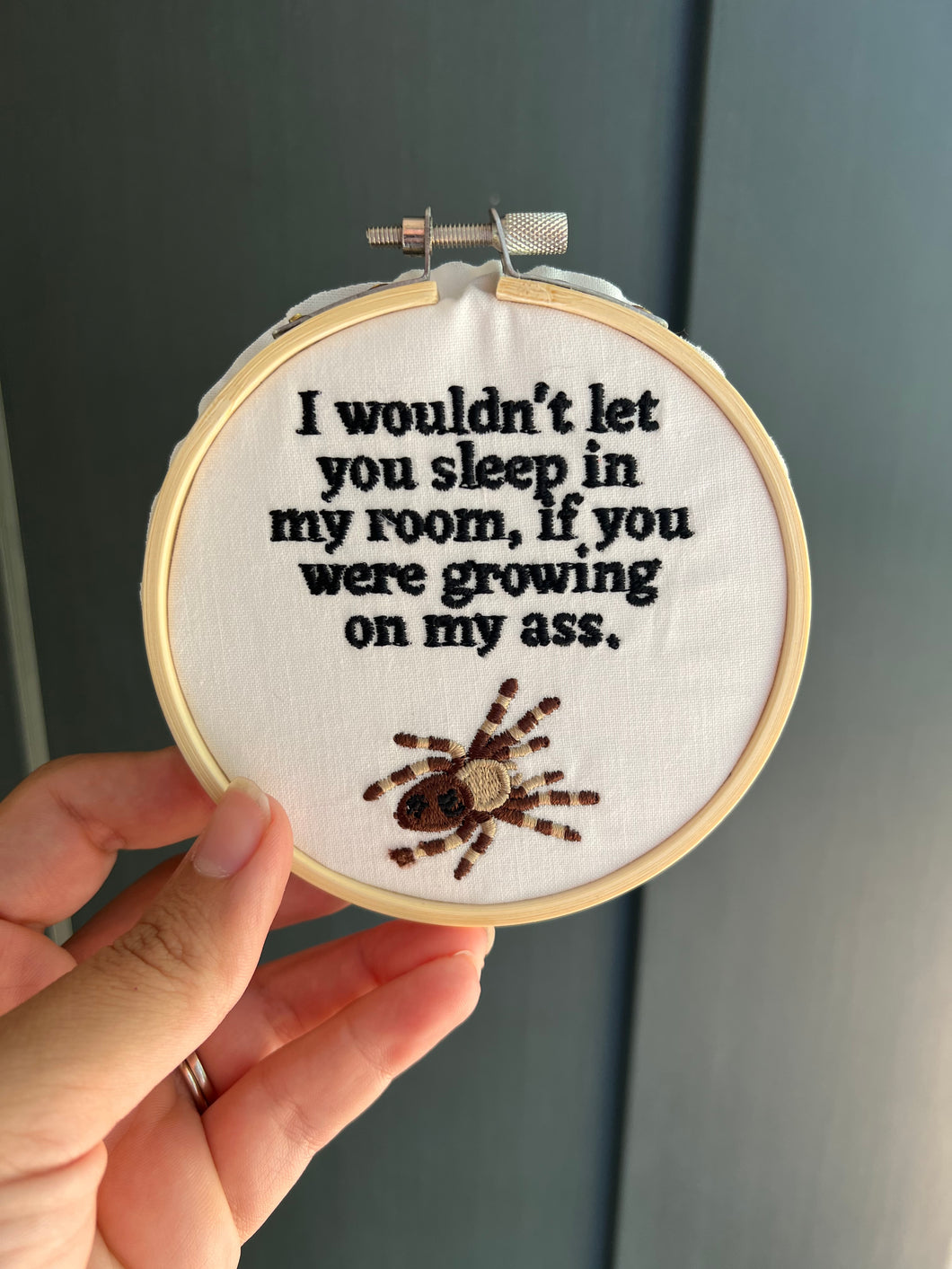 Buzz Can I Sleep in Your Room? Embroidery Hoop